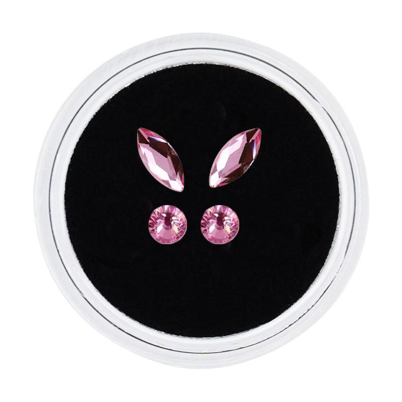 4Pcs Dental Teeth Gems Clear  Tooth Gem Ornaments Jewelry 