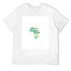 Africa Map Word Cloud. Features South African Words T-Shirt Shirts Graphic Anime Figures Plus Size Clothes Funny T Shirts Men