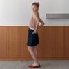 Elssibeui Cotton Mini Skirt_Indigo Blue