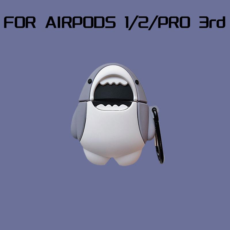 3D Kjeks Silikon Etui for AirPods 3 2021 3. Tegneserie Søtt Øretelefon Etui for AirPods Pro 3 2 1 Hodetelefon Ladeetui Deksel