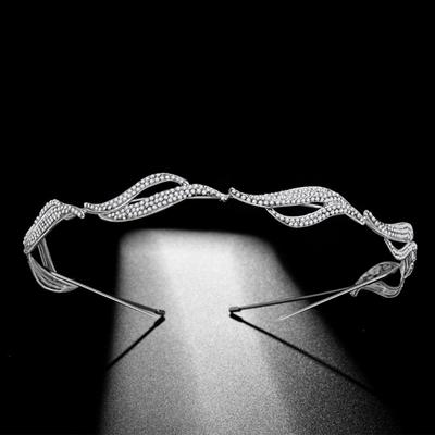 Women's Daily Tiara Hairband Cubic Headband Bridal Hair