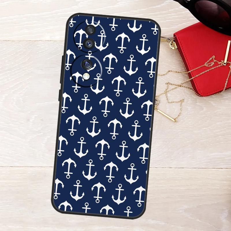 Anchor Boat Case For Honor Magic 8 7 5 6 Pro X9a X9b X9c X9d X8c X8b Win RT 50 70 90 200 400 Lite Cover