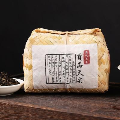 Ceai negru Hunan Anhua Ceai negru Tribute Tian Jian Coș de bambus în vrac Ambalat 500g