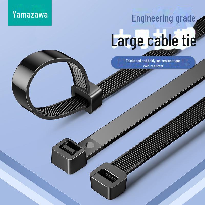 

Чорні самозатискні нейлонові кабельні стяжки - Міцні та різних специфікацій 2.5*150mm 100 pieces HZD-11 чорний