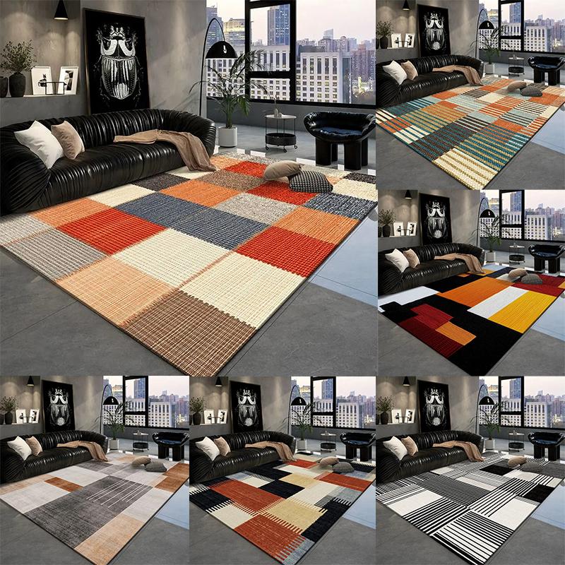 Nordic Geometric Carpet Rugs for Bedroom Washroom Floor Mat Living Room Decoration Rugs for Bedroom Carpets for Living Room