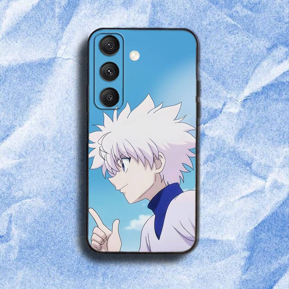 HunterS Killua-S Zoldyck Phone Case For Samsung S 25,24,23,22,30,21,10,9,Ultra,Plus,Lite,FE,4,5G Black Soft Case