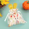 Velvet Easter Bunny Rabbits Bags Cute Bunny Gift Packing Bags Dropshipping Rabbit Chocolate Candy Bags Wedding Birthday Party