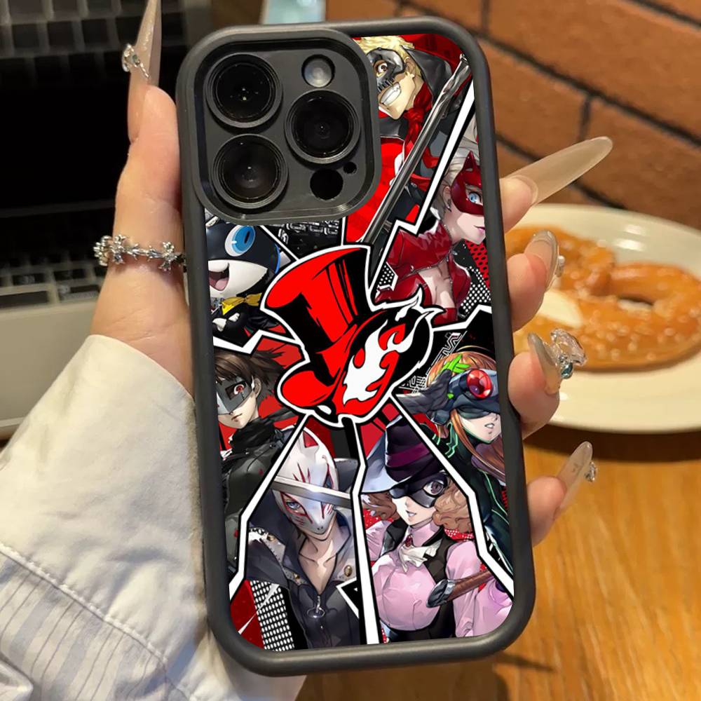 

Чехол Game P-Persona 5 Cool для iPhone 17 16 15 14 13 12 11 Pro Max Plus Черный Полное покрытие Мягкий Funda Силиконовый чехол iPhone 13pro max