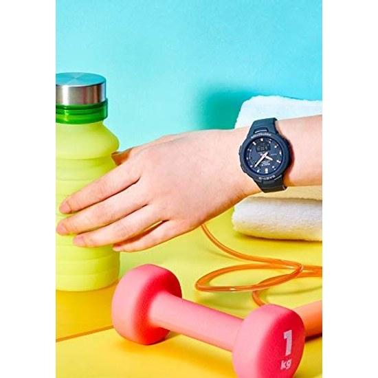 Casio Wristwatch Baby-G Domestic Genuine Product Sports Step Counter Bluetooth Equipped BSA-B100-2AJF Ladies Blue