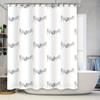 Bathroom Shower Curtain Set Waterproof Vintage Floral Pattern Farmhouse Decor Rustic Home Textile Shower Liner Modern Style