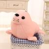 Seal doll sea lion plush toy throw pillow little white bear cloth doll aquarium doll children