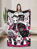Hanakos X Yashiro Super Warm Kids Plush Throw Blanket Novelty Flannel Bedspread for Bedroom Sofa Bed Cover