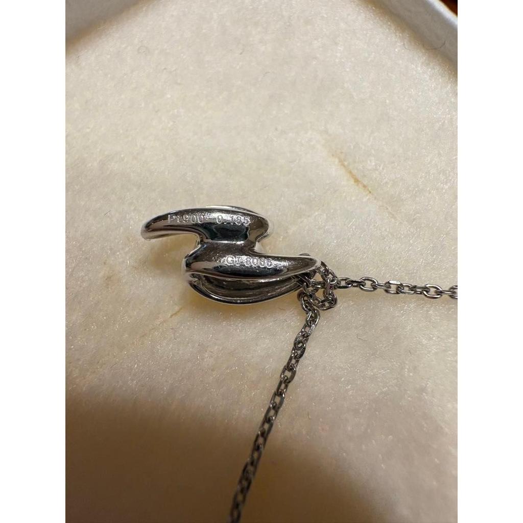 Used Jewelry Tsutsumi Diamond Necklace Top Platinum