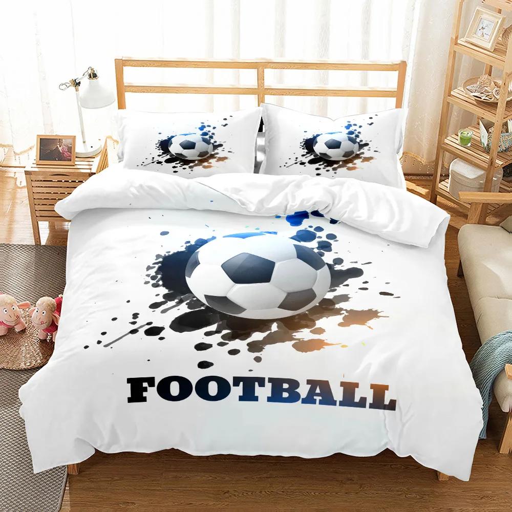 

Комплект постельного белья Passate Soccer Ball Duvet Cover King Queen Double Full Twin Single Size Boys 140x200cm