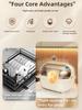Large Capacity Kitchen Storage Box, Multifunctional Drain Bowl Shelf, Bowls and Chopstick Sorganizer, Kitchen Accessories, Hogar