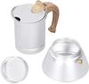 3-Tassen Herdplatten-Espressokocher, Italienische Espressokaffeemaschine Moka Kanne für Gas- oder Elektro-Keramikherde, Cappuccino oder Latte
