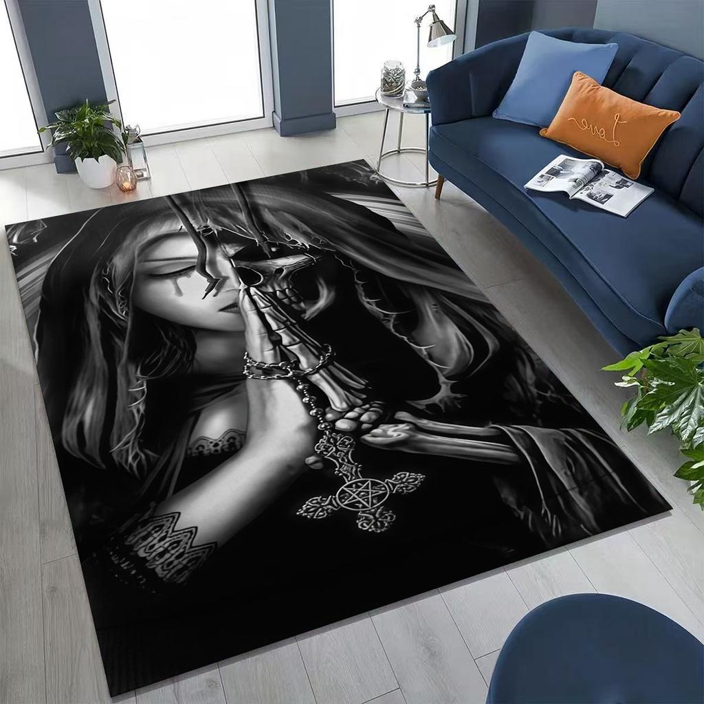 27 Style Terrifying Ghost Spirit Apparition Specter Gothic Rug for Bedroom Living Room Sofa Home Doormat Decor,Non-slip FloorMat