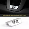 Emblems Volkswagen R Emblem Zinc Alloy Car Steering Wheel Trim Buckle For VW Golf Polo GTI Tiguan CC Passat Variant Jetta Santan zf6