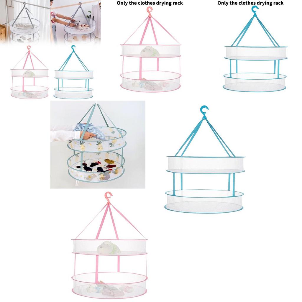 Foldable And Expandable Clothes Drying Mesh With Durable Polyester For Indoor Use