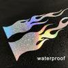GETON Flames Aurora Reflective Stickers 15cm Set of 4 Car Sticker Decal Logo Emblem