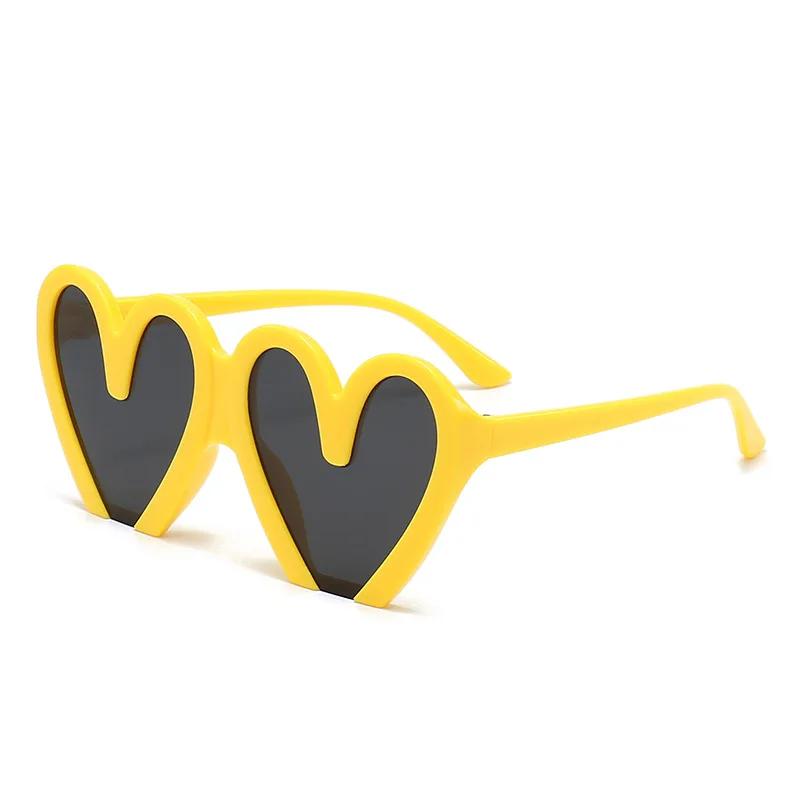 

Солнцезащитные очки Love Birthday Party Woman Stage Performance Funny Sunglasses Hearts Sweet Fashion Travel Girls Sunglasses gafas жёлтый