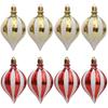 5 Boxes Christmas Tree Hanging Pendants Electroplated Baubles for Holiday Decoration Indoor and Outdoor Ornaments