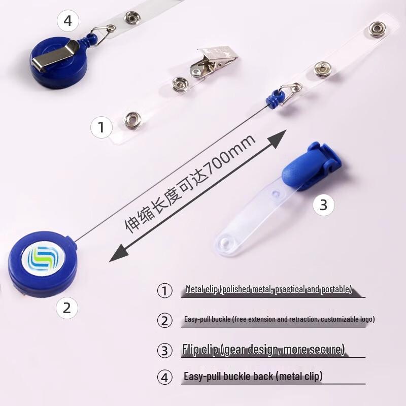 Jin Su Leather ID Card Holder with Clip (20-Pack)