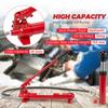 12 Ton Portable Hydraulic Jack Kit–26,455 Lbs Capacity,Auto Body Repair Tool,4.6Ft Hose, Storage Case–for Car, Truck Maintenance