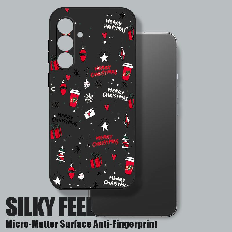 Christmas Gifts Pattern Phone Case For Samsung Galaxy A56 A17 A26 A16 A36 A55 A54 A53 A15 S24 S25 FE S25 S22 S23 Ultra Shockproof Lanyard Cover
