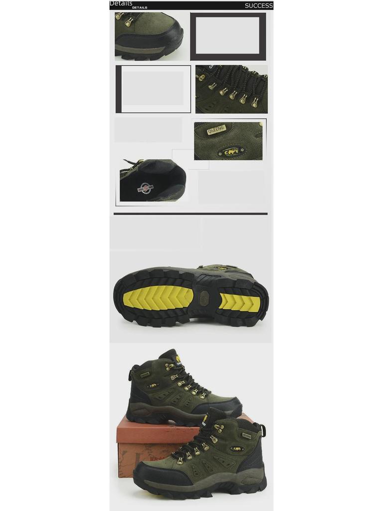 2024 Men's & Women's High-Top Hiking Shoes: Large Size, Casual Mid-Top, Spring/Autumn Trend for Couples