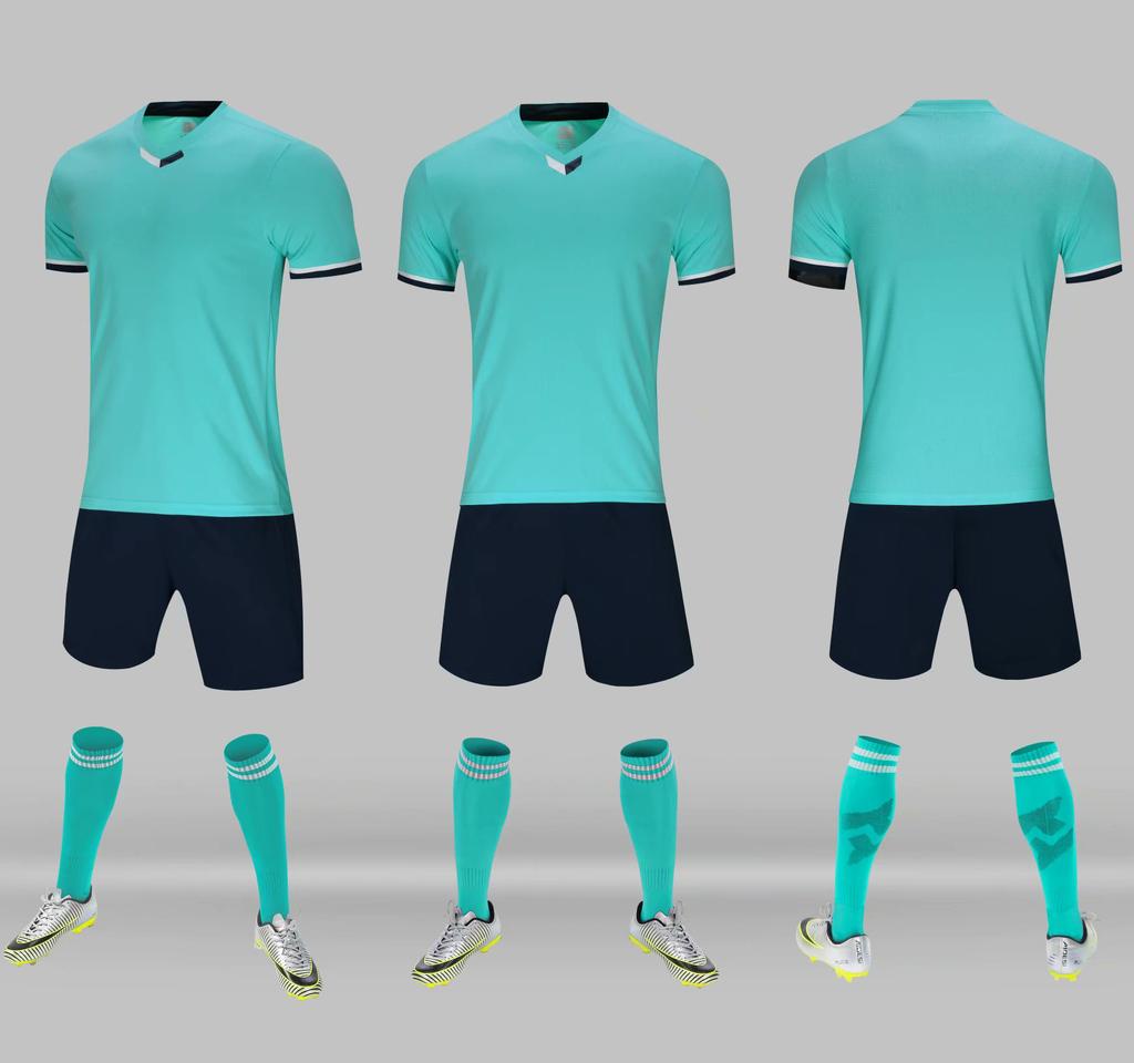 New Smooth Board Football Uniform Adult Kids Competition Team Uniform Sports Training Short Sleeve Jersey