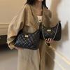 Retro Diamond Small Fragrant Chain Tote Bag Women's New Commuter Versatile Underarm Bag Shoulder Bucket Bag