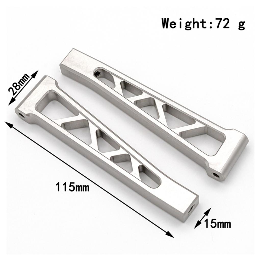 2Pcs Remote Control Front Upper Suspension Arm Aluminum Alloy Replacement for Corally Kronos 6S 1Celsius8 Remote Control Car Model  Body Parts
