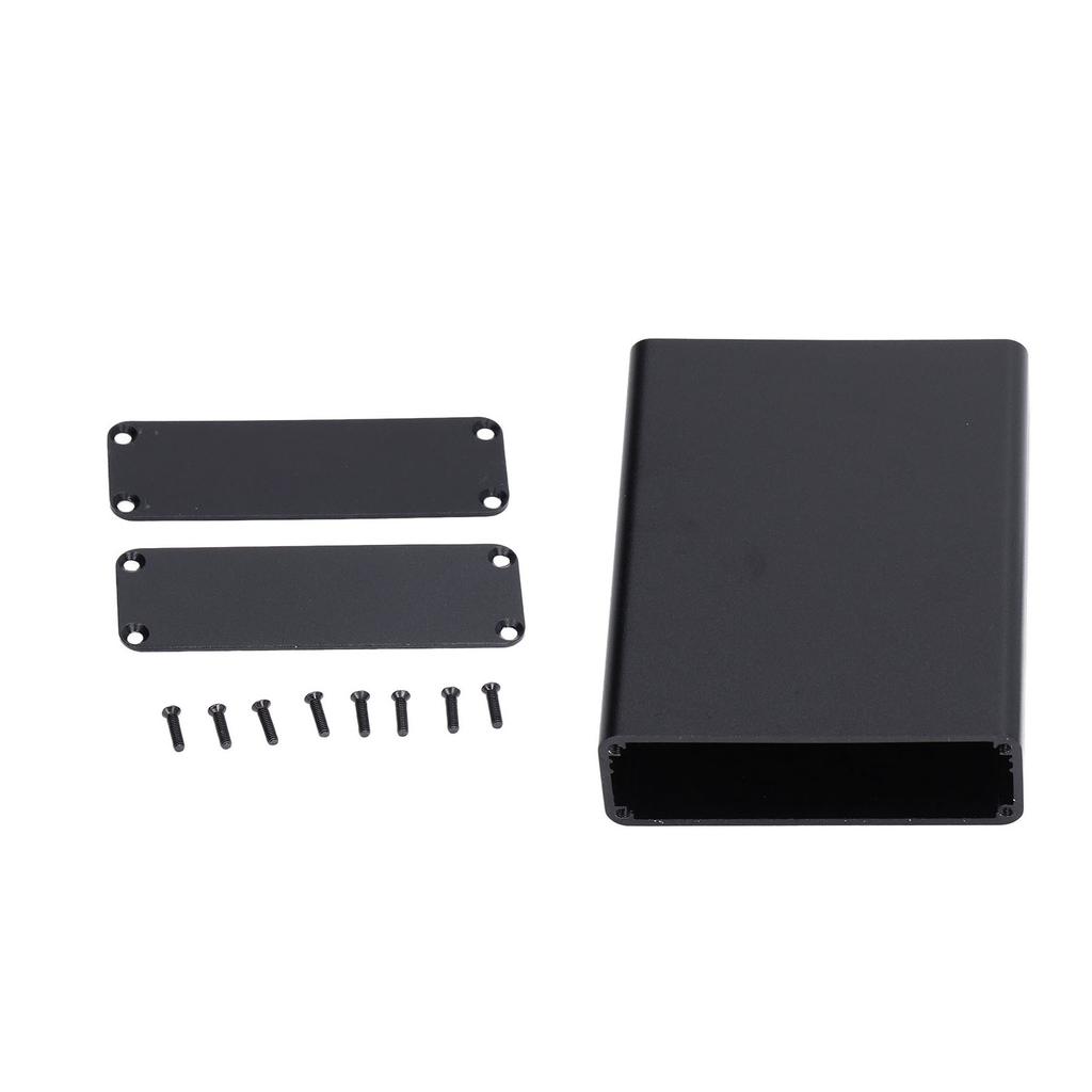 Aluminium Electric Box Waterproof Junction Enclosure Case Integrated for DIY Black