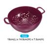 Plastic Food Colander with Double Handles Lightweight Durable Mini Fruit Drainer Basket Washing Vegetables and Pasta 14.8cm