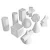 10 Pieces Mini Resin 3D Geometry Sketch Sculpture Figurines, for Ornaments Basic Learning Tools