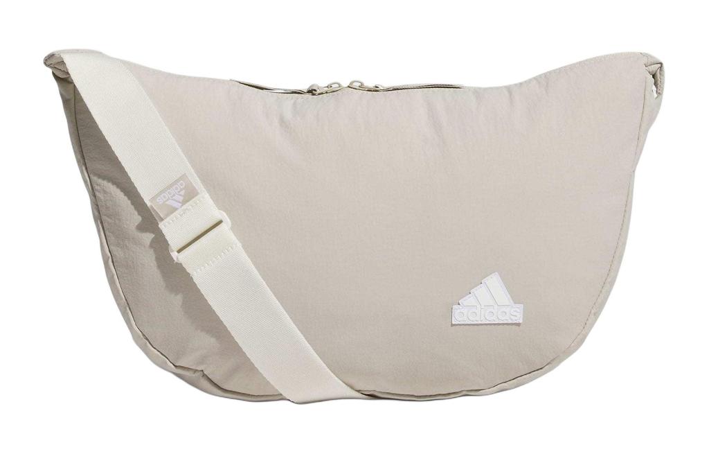 Adidas Recycled Polyamide Shoulder Bag Unisex Light Gray JJ4343