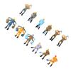 Workers Figures 12 Pcs 4 Poses Figures High Quality