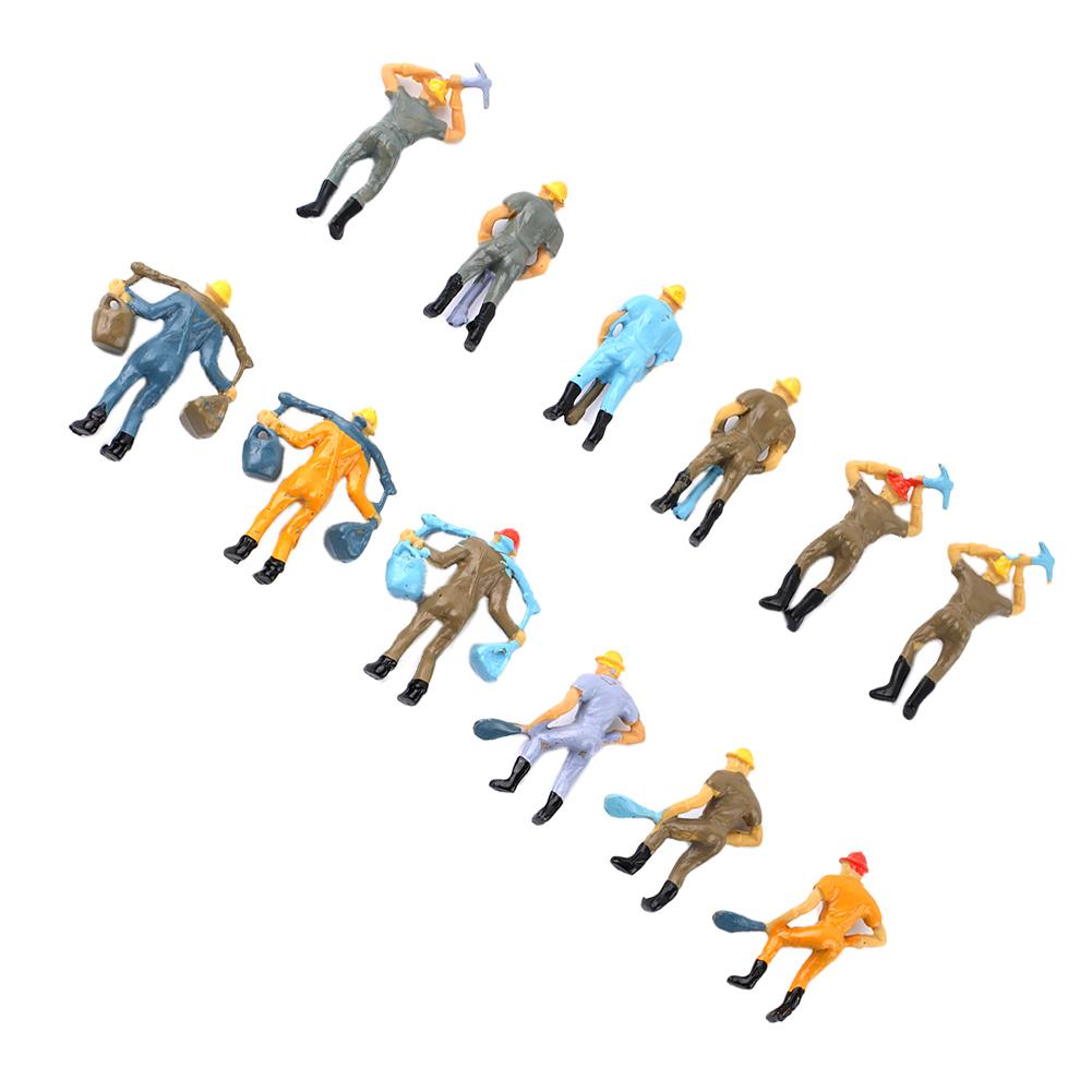 Workers Figures 12 Pcs 4 Poses Figures High Quality