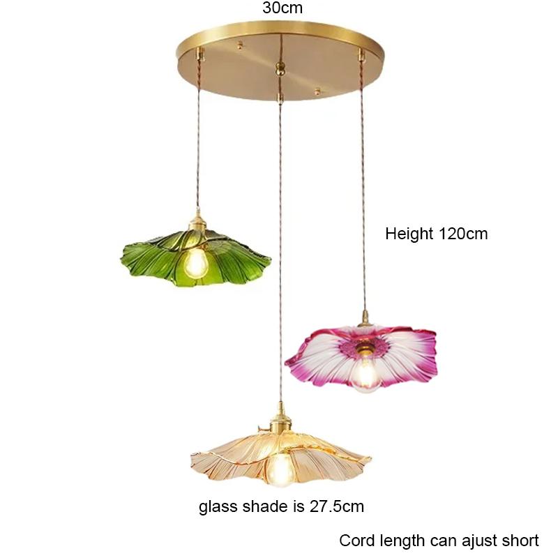 French Restaurant Chandelier American Garden Simple Coffee shop Light Luxury Senior Sense of Complex Creative Lotus PendantLamp