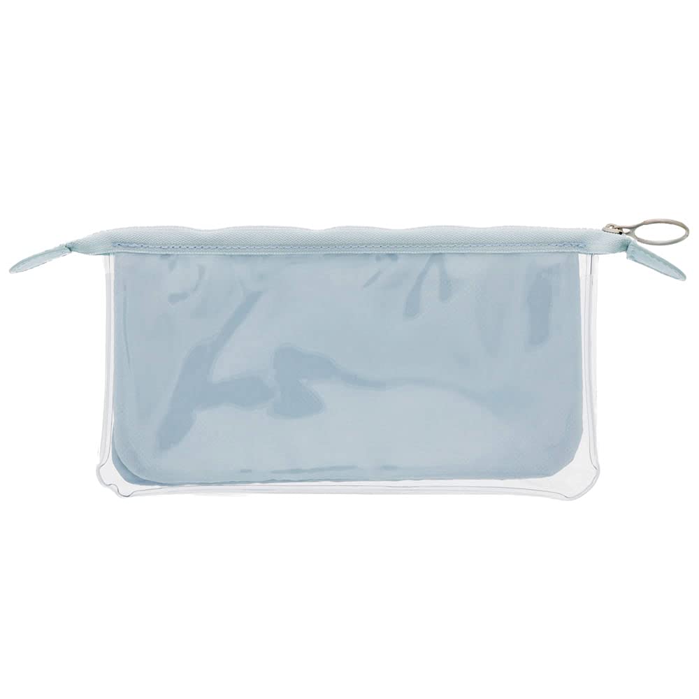 Sunstar Stationery Pen Case Clear Pouch Mitte Flat Light Blue S2314452