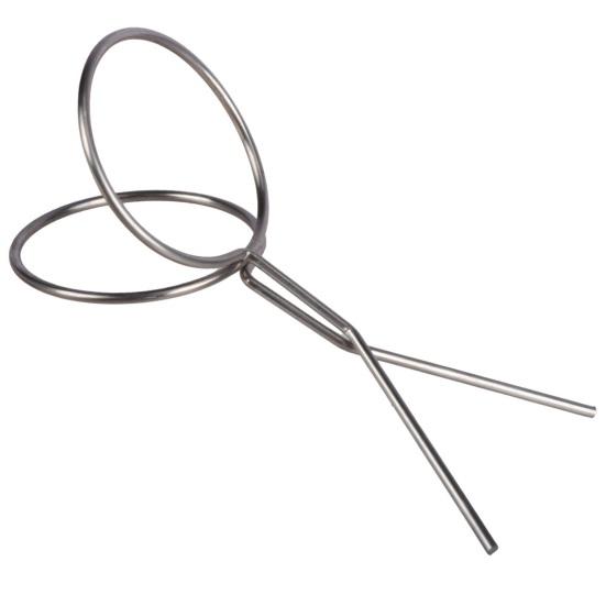 Iron Wire Park Golf Ball Retriever, Golf Ball Grabber Double Ring Clip, Putter Grip Metal Wire Golf Ball Picker Upper Tool, Golf
