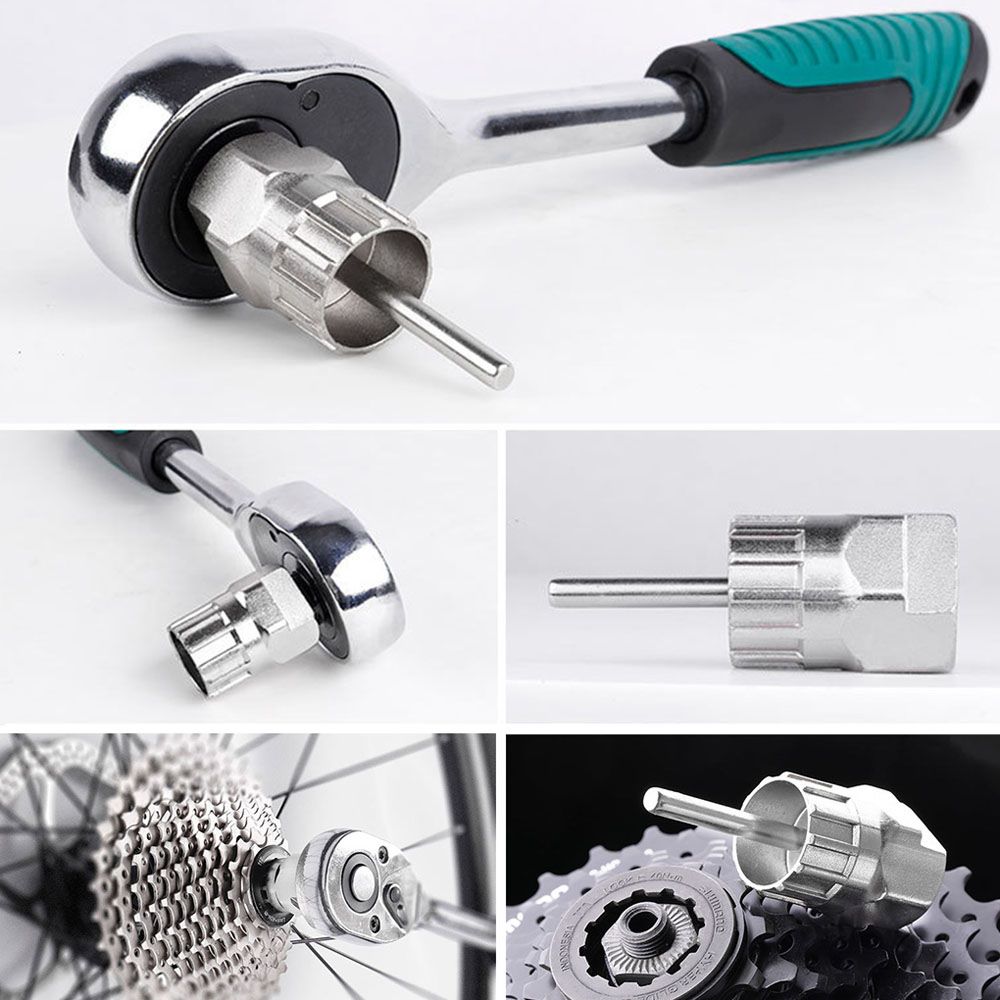 Bike Freewheel Cassette Remover Removal Freewheel Socket Wrench Repair Tool Remover Repair Tool