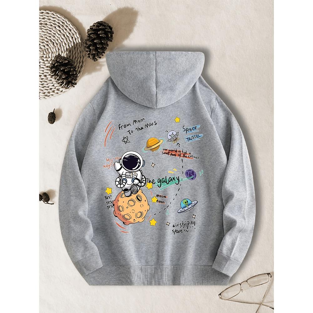 Men's Casual Cap Sweatshirt With geometric print and machine washable kangaroo Bag Y2k sweatshirt