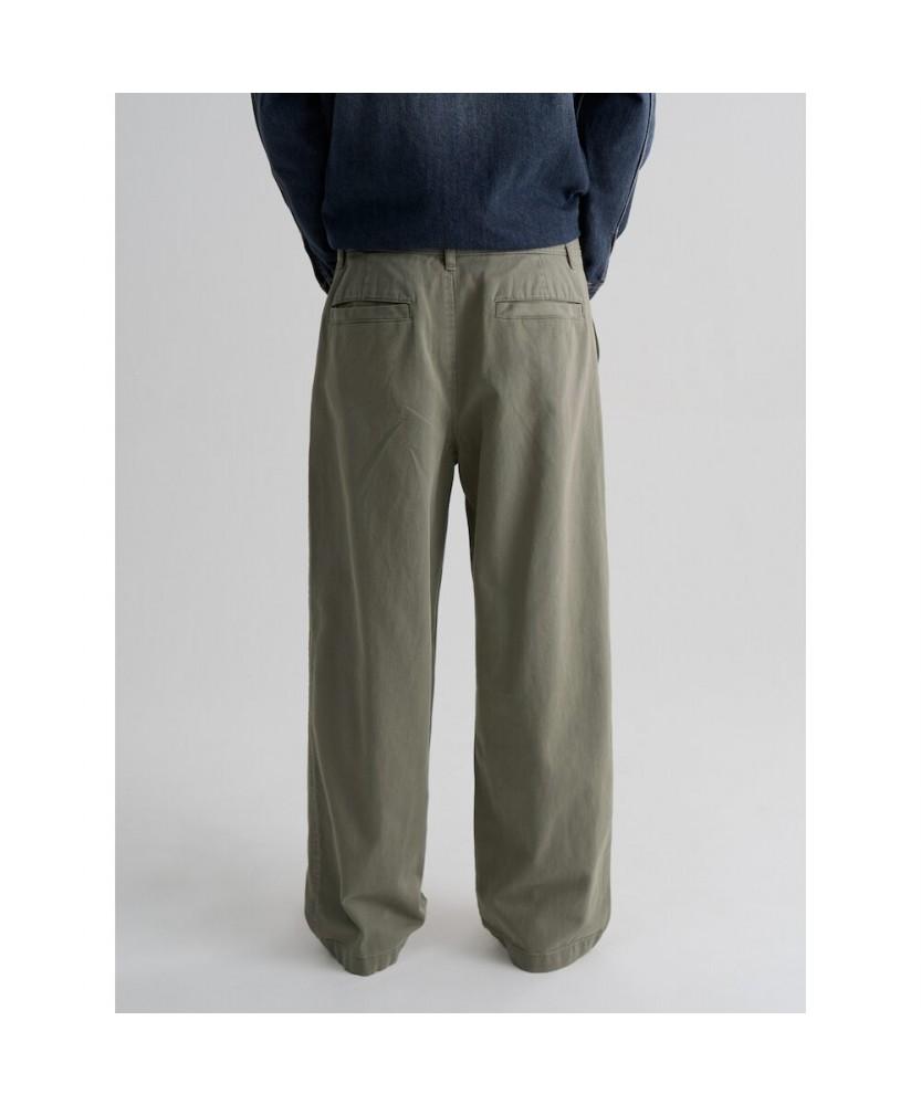 8seconds Garment Dyed Wide Tapered Fit Pants Khaki