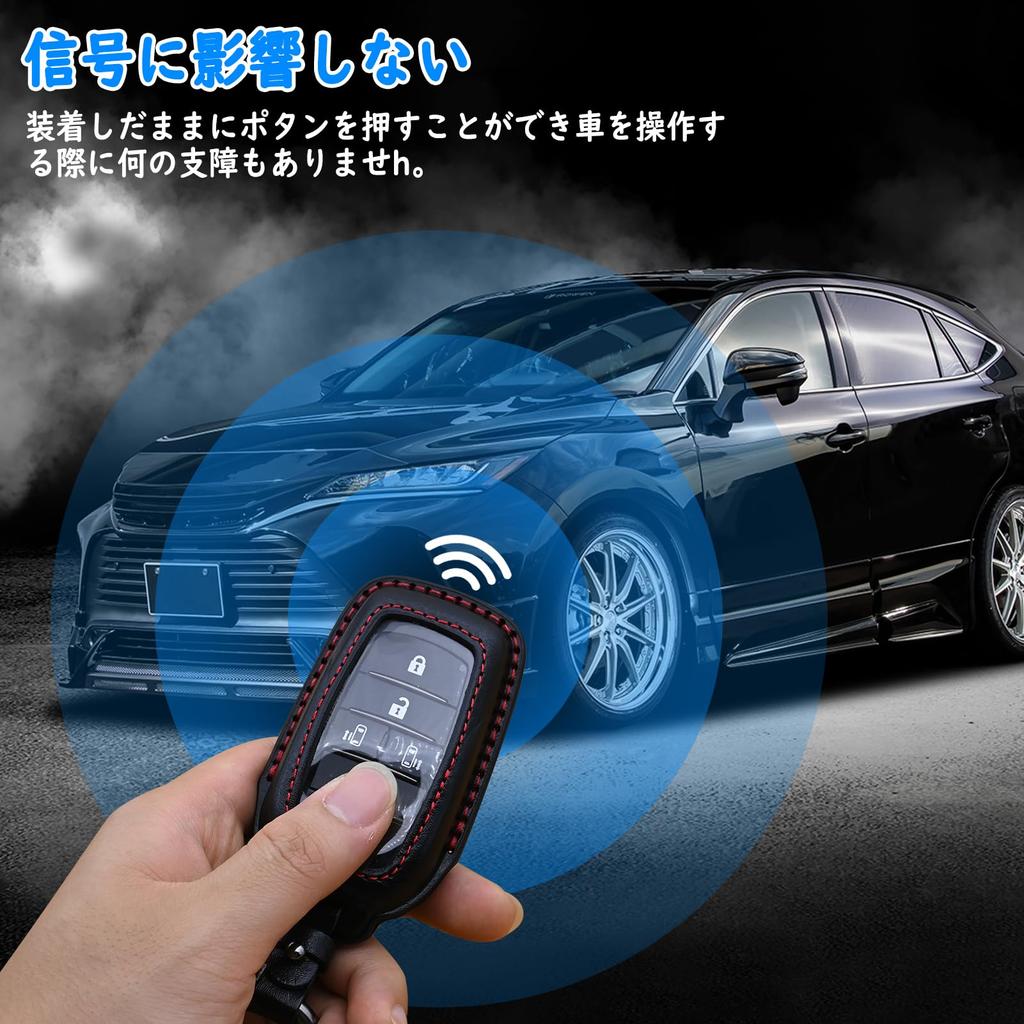 Ysemco Smart Key Case Compatible with Toyota Vellfire Harrier Prius Voxy Land Cruiser Sienta Alphard, (40/30 series), (80 series), (60 series), Noah,