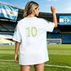 Casual V Neck Raglan Sleeve T Shirt Women Short Sleeve Letter Print Relaxed Fit Top for Sports Outdoor Activities