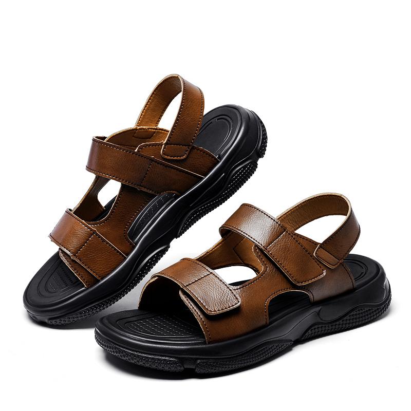 Fashion Outdoor New Men's Breathable Non Slip Exposed Toe Beach Shoes Fashionable Brand Men's Summer Comfortable Soft Soled Sandals