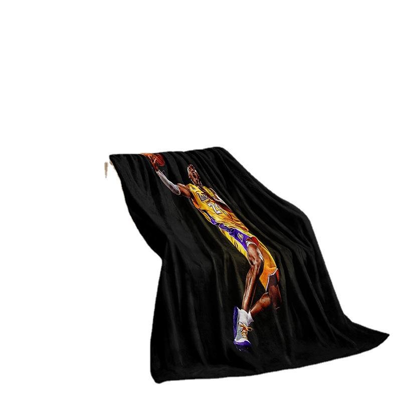 Basketball Star Series Flannel Blanket 3D Printed Sofa Blanket Thickened Blanket