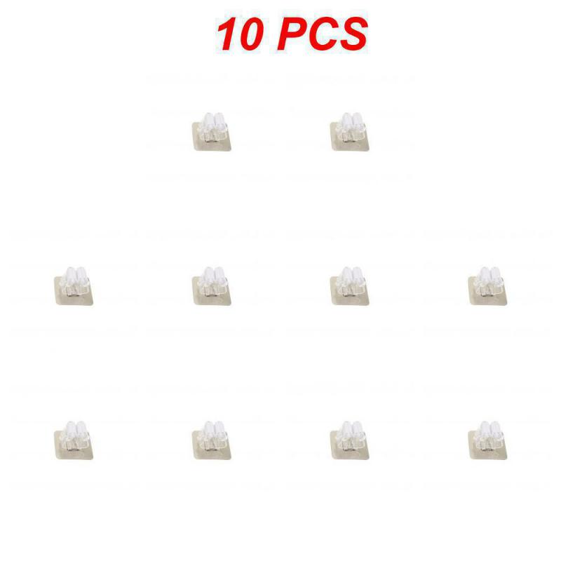 1~10PCS Self Adhesive Multi-Purpose Hooks Wall Mounted Mop Organizer Holder RackBrush Broom Hanger Hook Kitchen Bathroom Strong